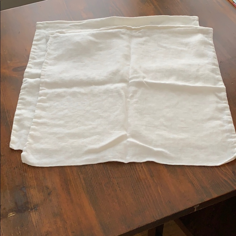 White pillowcases for accent pillows